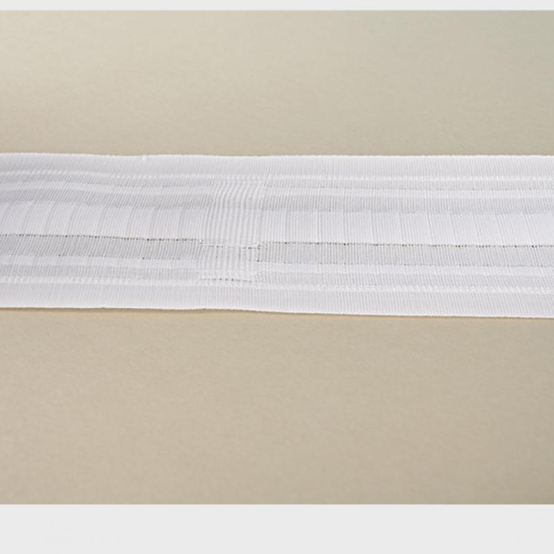 Curtain Rod Tape White color 80mm