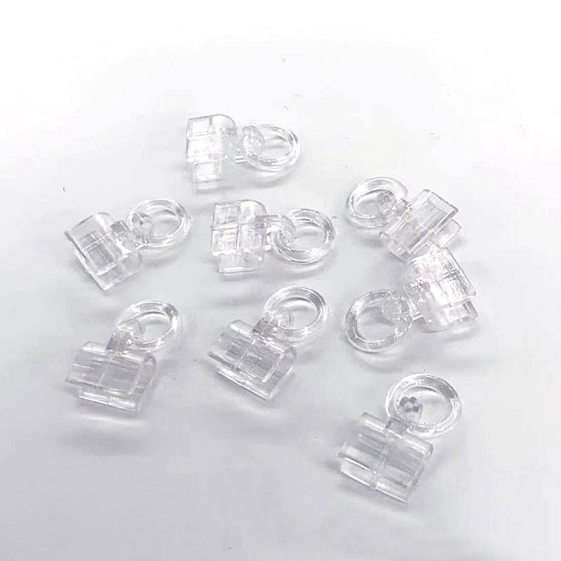 Plastic Ring Clips -4.5mm Clear color 