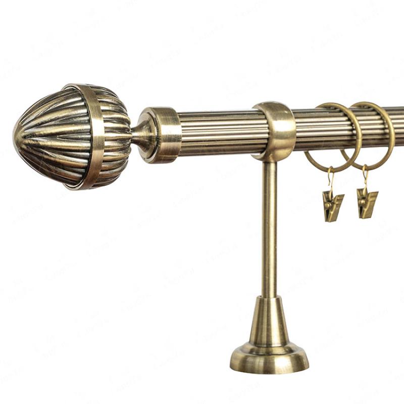 Reeded Metal Curtain Pole