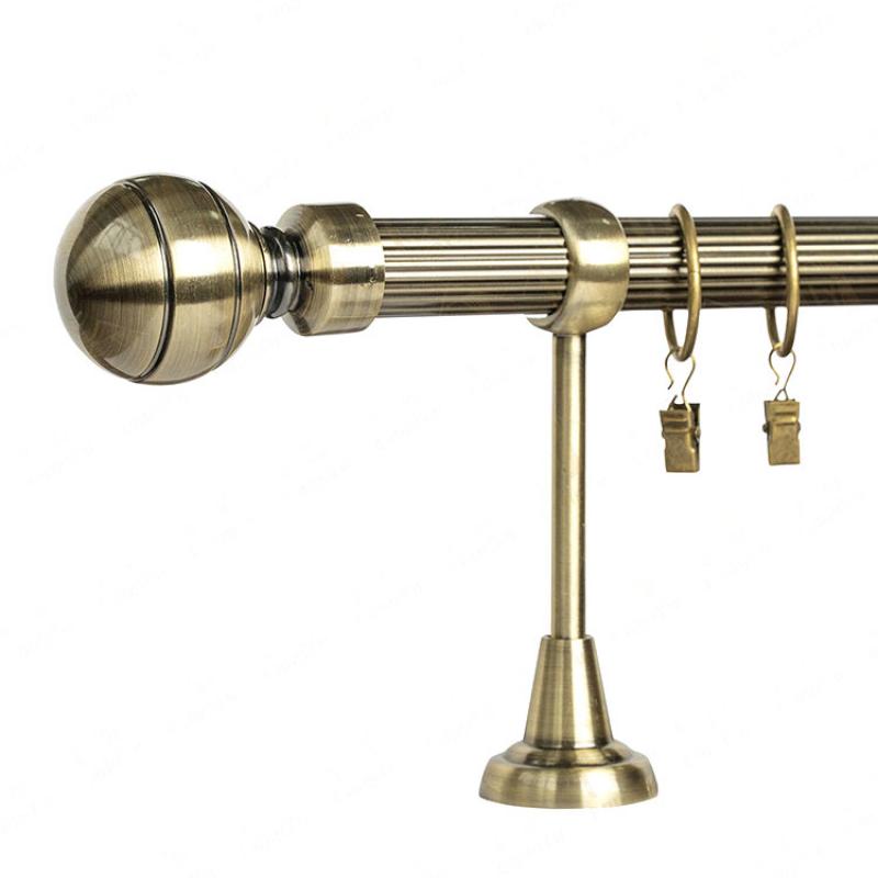 Reeded Metal Curtain Pole 